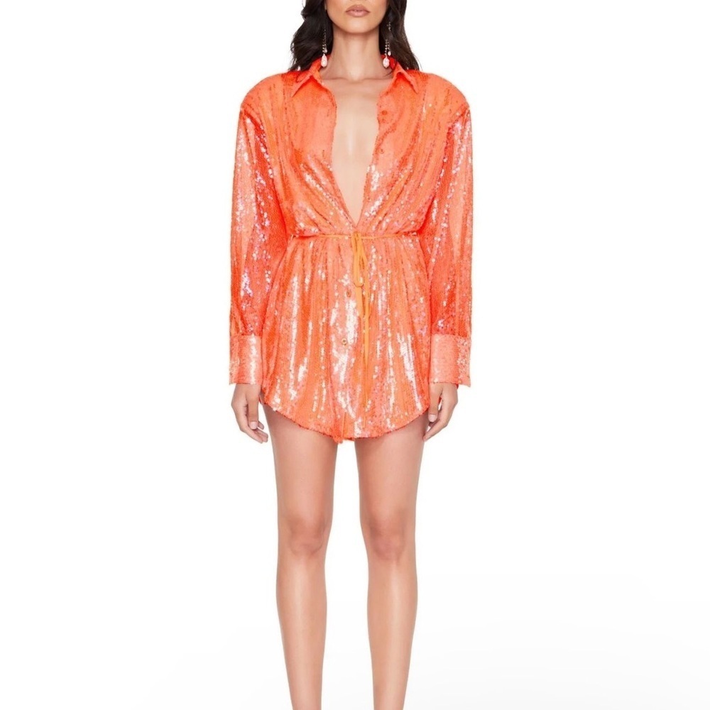 NWT Nookie Oracle Sequin Shirt Dress – Size S
